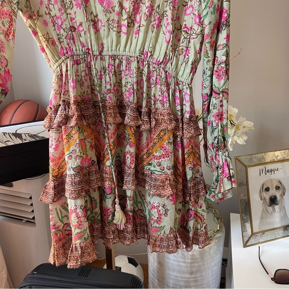 HEMANT & NANDITA Cotton Floral Minidress - Picture 15 of 15